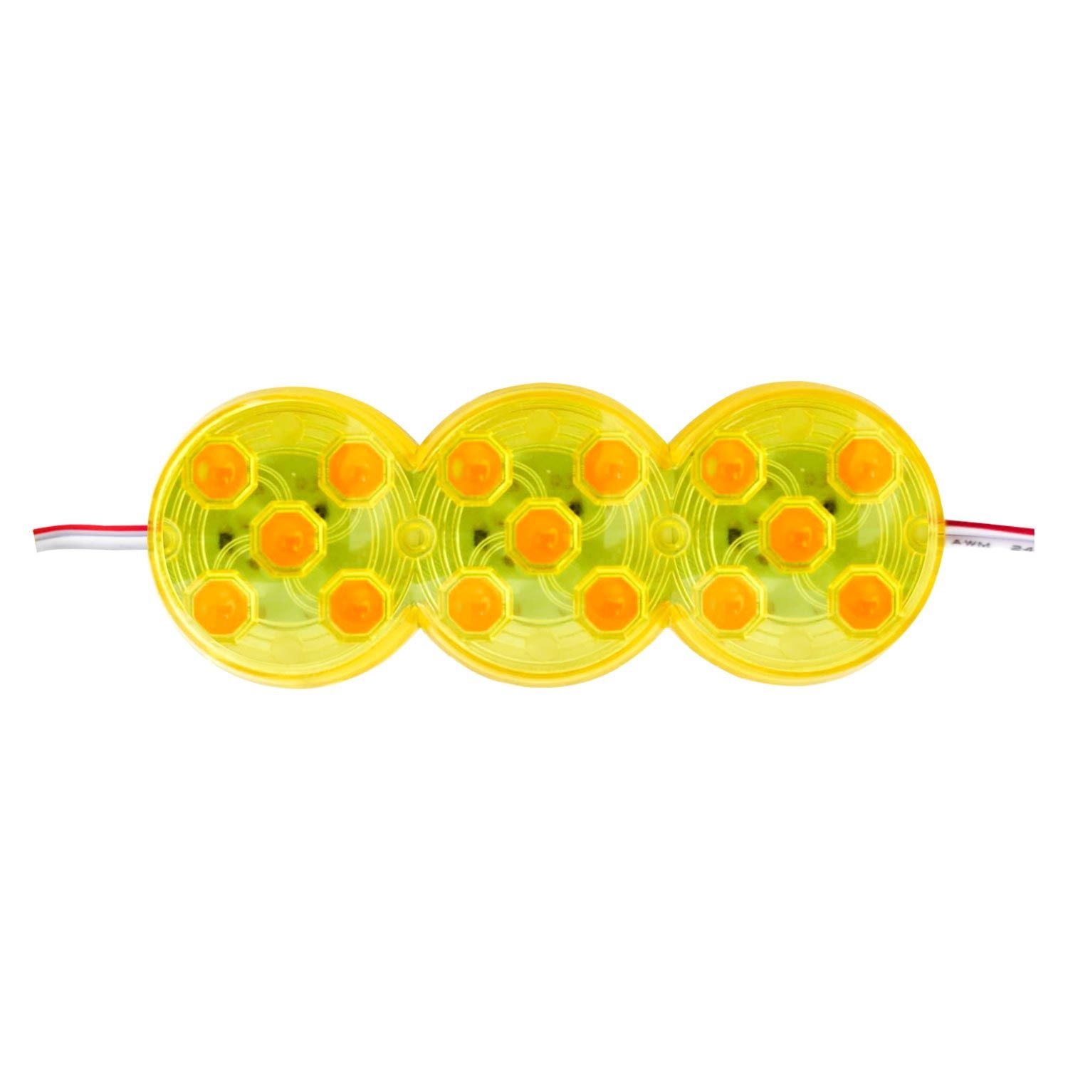 MODÜL COB LED 3X5 AMBER YAPIŞKANLI12V