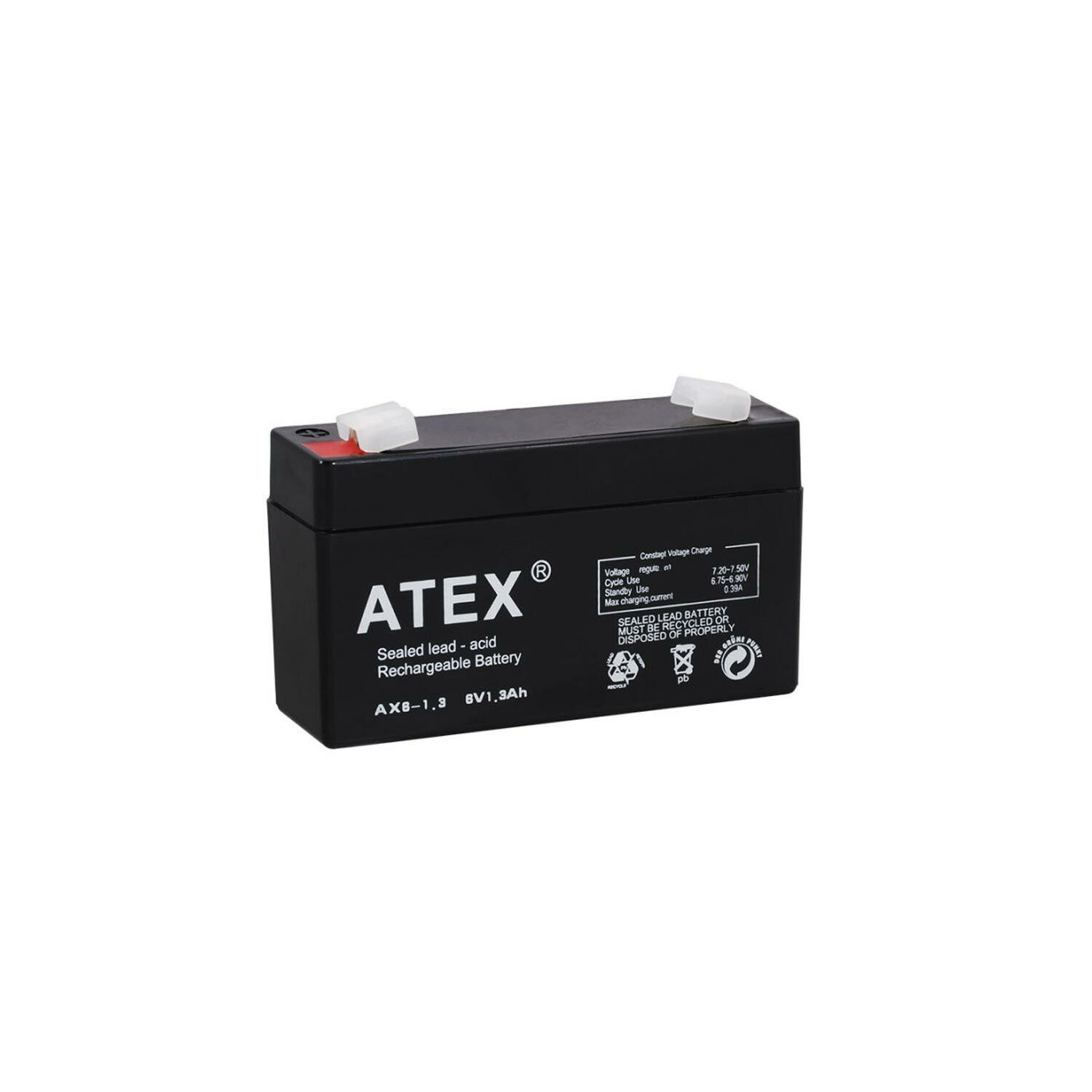 AKÜ 6V 1.3A (9.7X5.4X2.3CM) ATEX