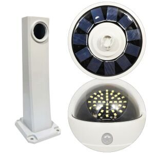 SOLAR GÜNEŞ ENERJİ AYDINLATMA LAMBASI SENSÖRLÜ 44 LED DOME KAMERA TİPİ RANCHI RC-2118