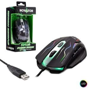 KABLOLU OYUNCU MOUSE 2000DPI LEDLİ NOVATOR N-102