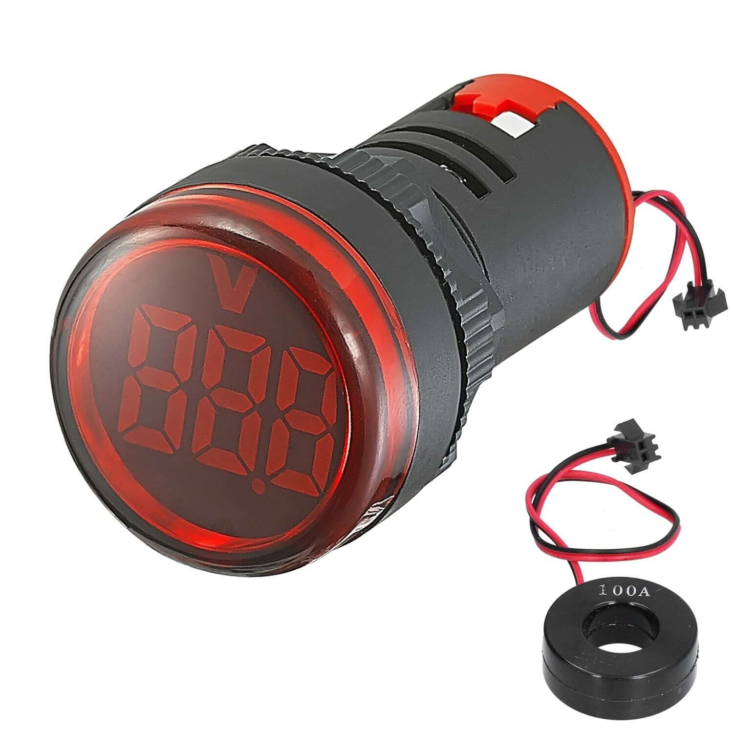 LED SİNYAL LAMBASI KIRMIZI DİJİTAL AMPERMETRE 22MM JAMESON AD136-22DSA