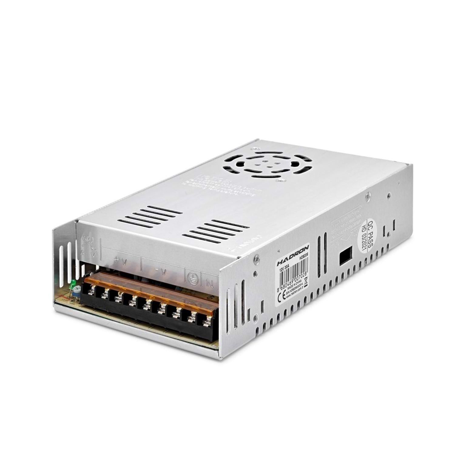 ADAPTÖR 12V 30A METAL KASA HADRON HD-8206