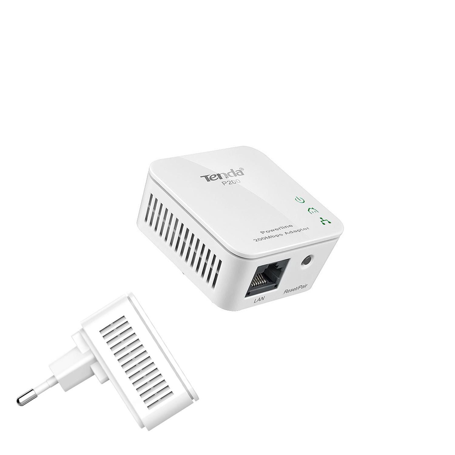 300MBPS HOMEPLUG WİRELESS POWERLİNE TENDA P200