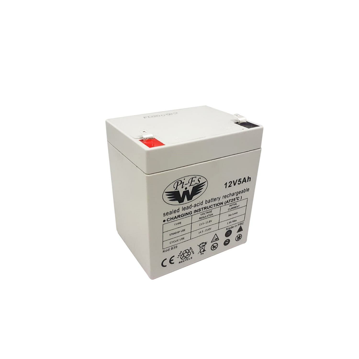 AKÜ 12V 5A (8.9X6.7X10CM) WPİES