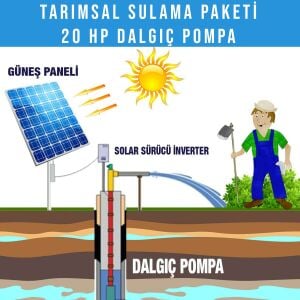 20HP DALGIÇ POMPA TARIMSAL SULAMA SİSTEMİ