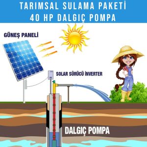 40HP DALGIÇ POMPA TARIMSAL SULAMA SİSTEMİ