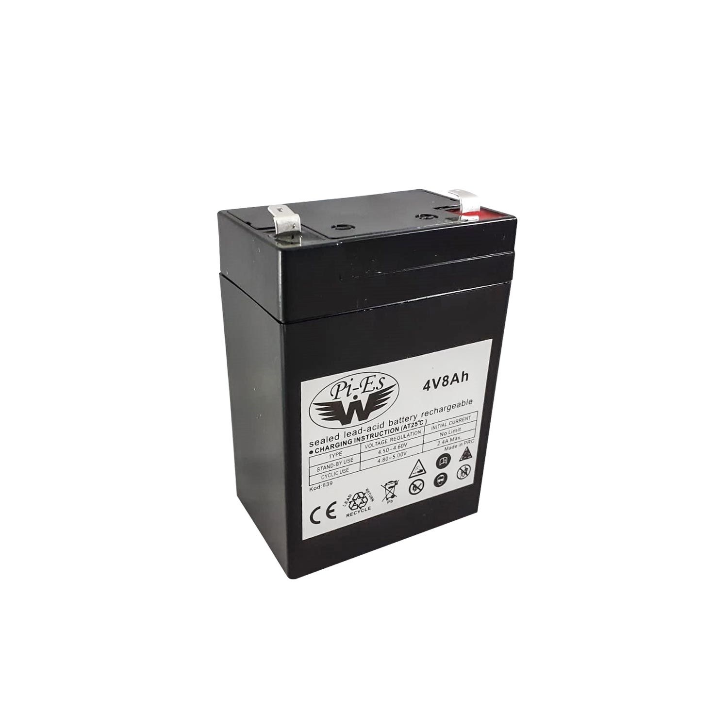 AKÜ 4V 8A (7X10X4.5CM) WPİES ( 2021 TARİHLİ )