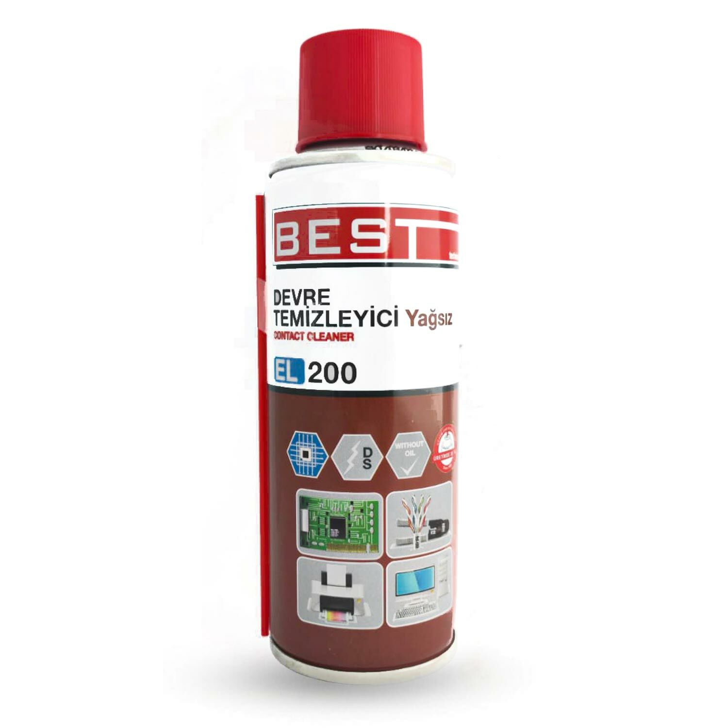 DEVRE TEMİZLEYİCİ SPREY YAĞSIZ 200ML BEST EL-200