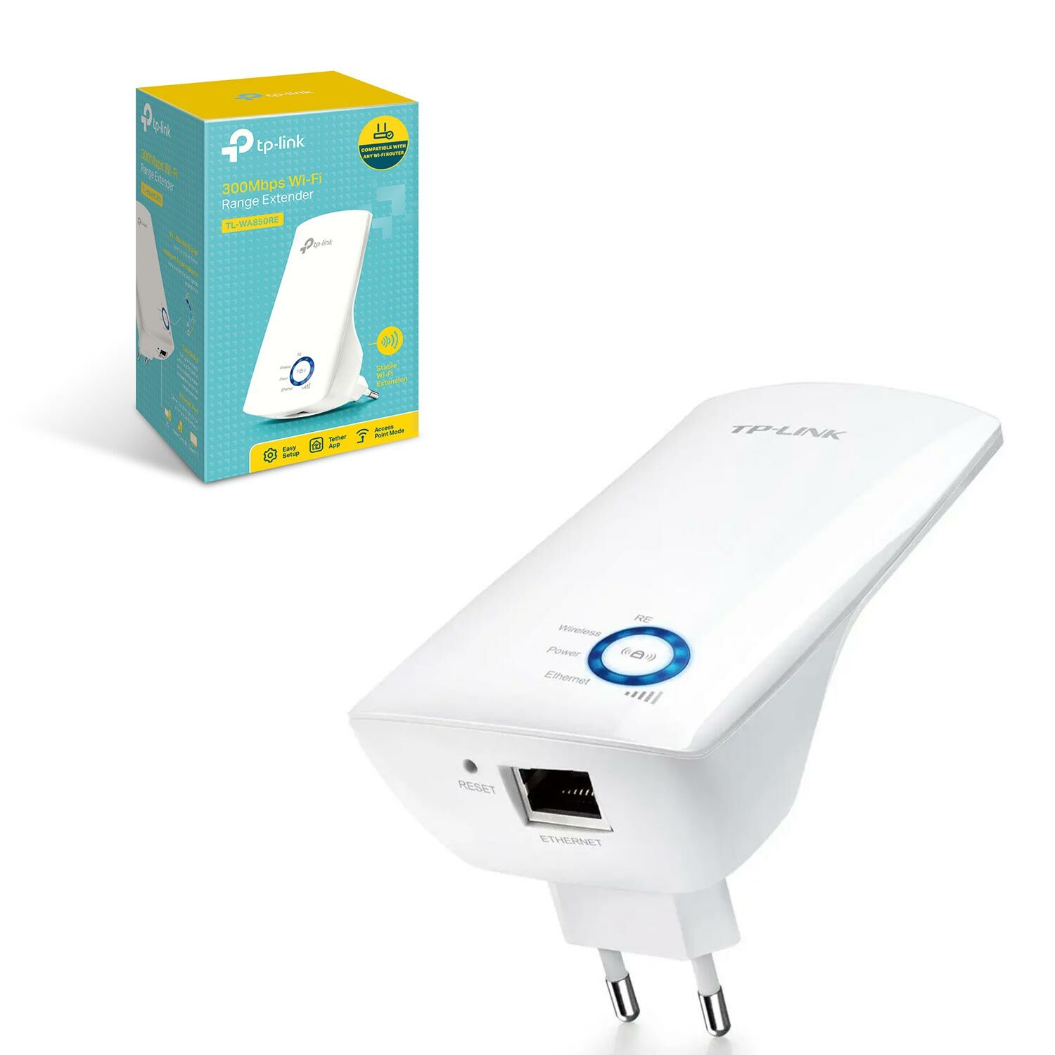 KABLOSUZ MENZİL GENİŞLETİCİ WIFI 300 MBPS REPEATER TP-LINK TL-WA850RE