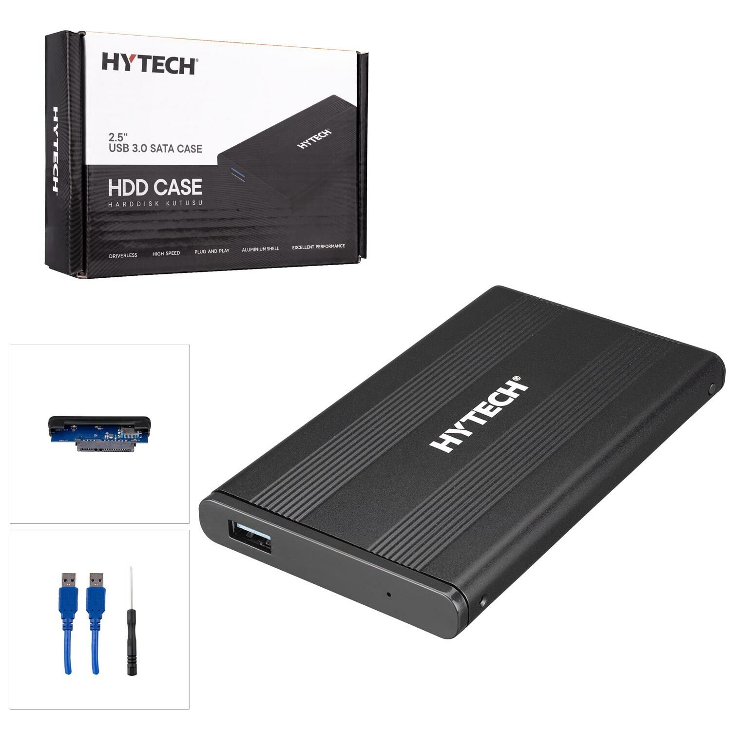 HARDDİSK KUTUSU SSD HDD 2.5 SATA USB 3.0 HYTECH HY-HDC23
