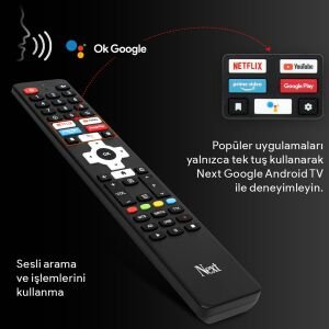 TELEVİZYON LED TV 43 (109CM) GOOGLE ANDROID TV FULL HD UYDULU NEXT YE-43020GG4