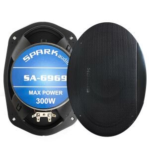 SPARK SA-6969 Oto Midrange Oval 6X9 İnç 300 Watt Kapaklı 2 Adet
