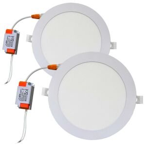 LED PANEL SPOT BEYAZ 15W 19CM 2 ADET HIGHTEK HS-1510