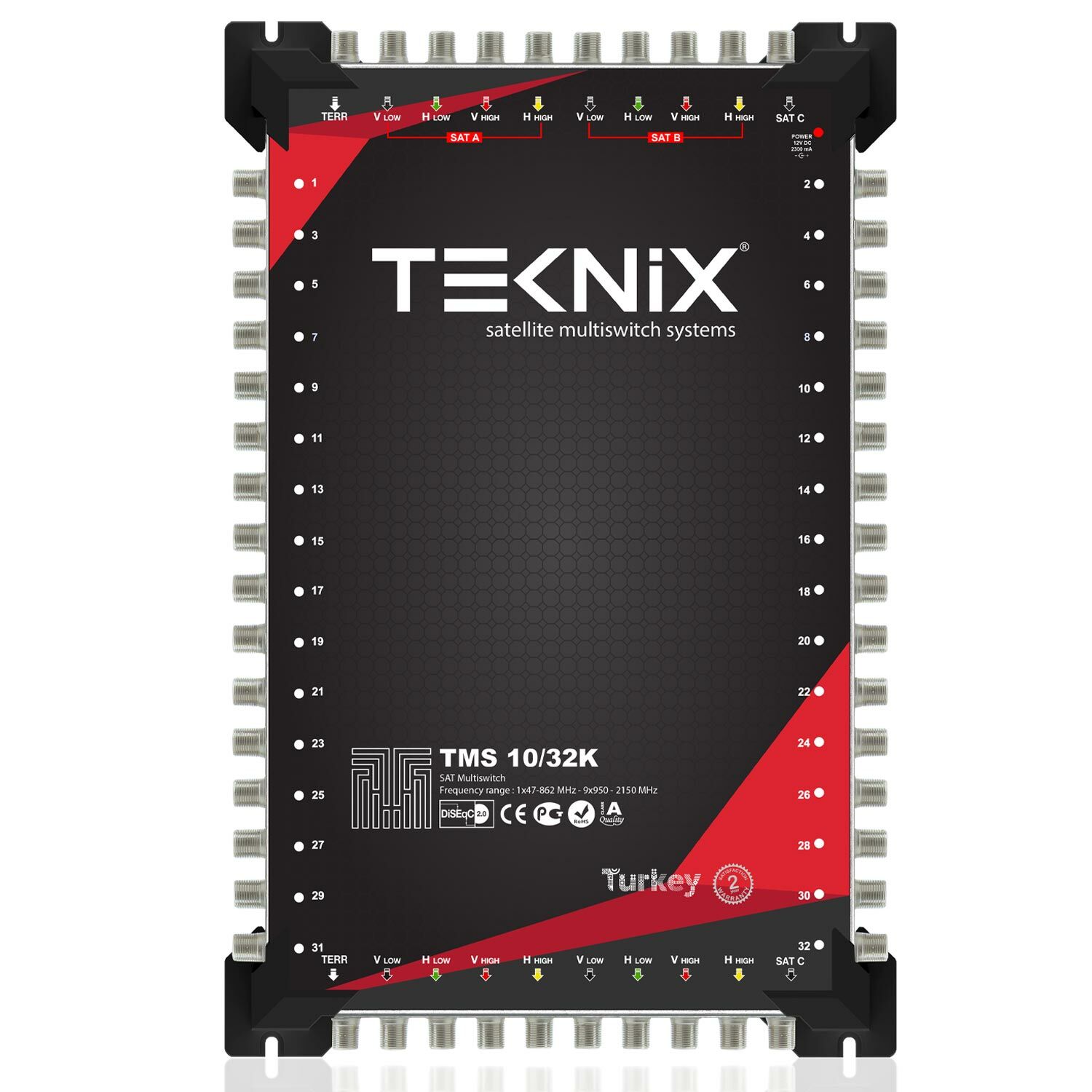 UYDU SANTRAL 10/32 KASKATLI MULTISWITCH TEKNİX