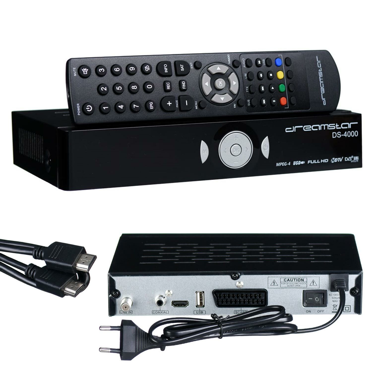 UYDU ALICI KASALI FULL HD SCART+HDMI YOUTUBE DREAMSTAR DS-4000