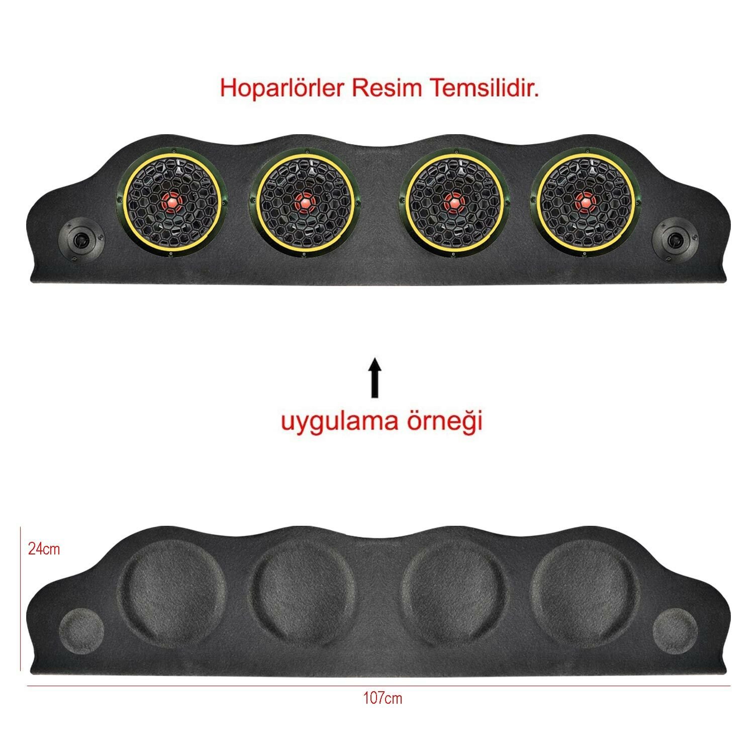 TOFAŞ DÖRTLÜ 20CM + 10CM TWEETER YUVALI PANDİZOT AZN