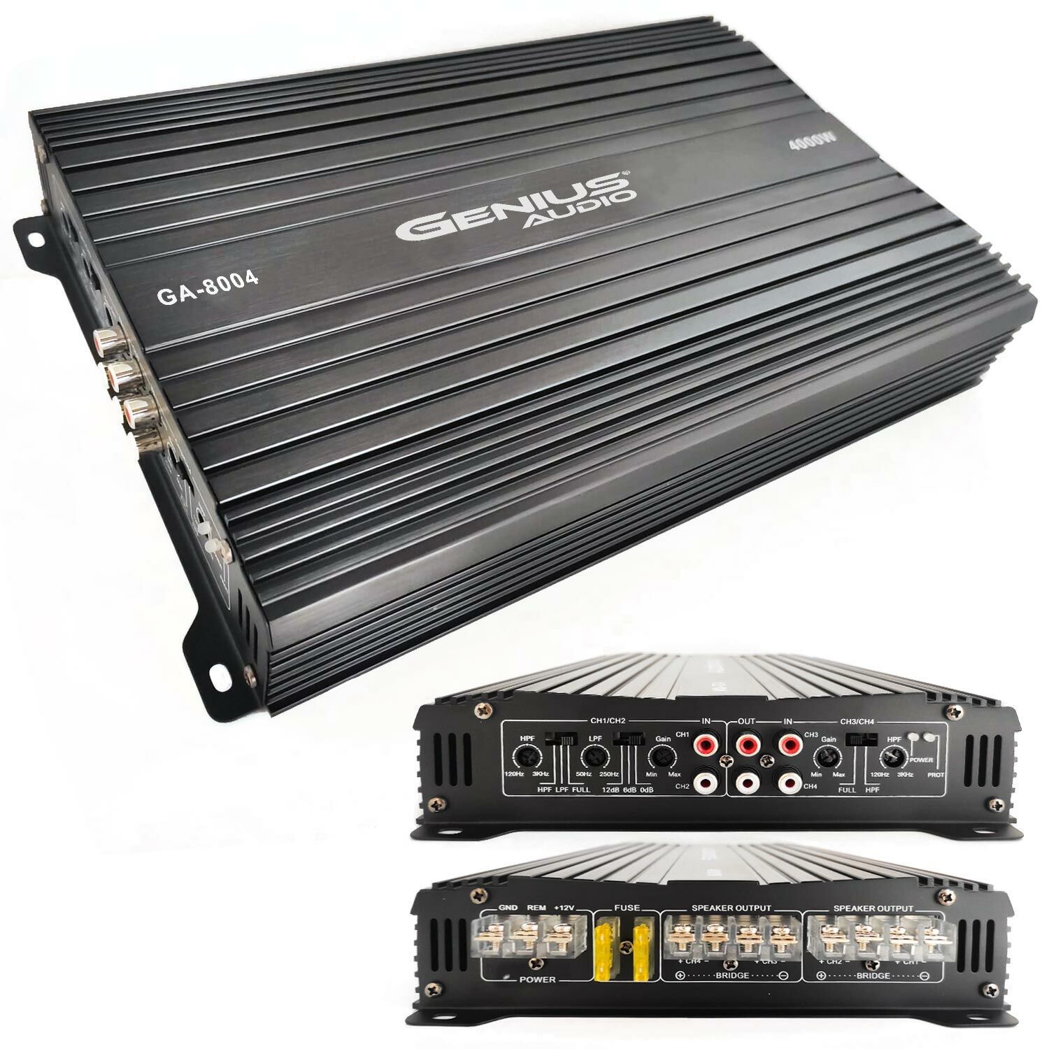 OTO ANFİ 4000W 4 KANAL GENIUS AUDIO GA-8004