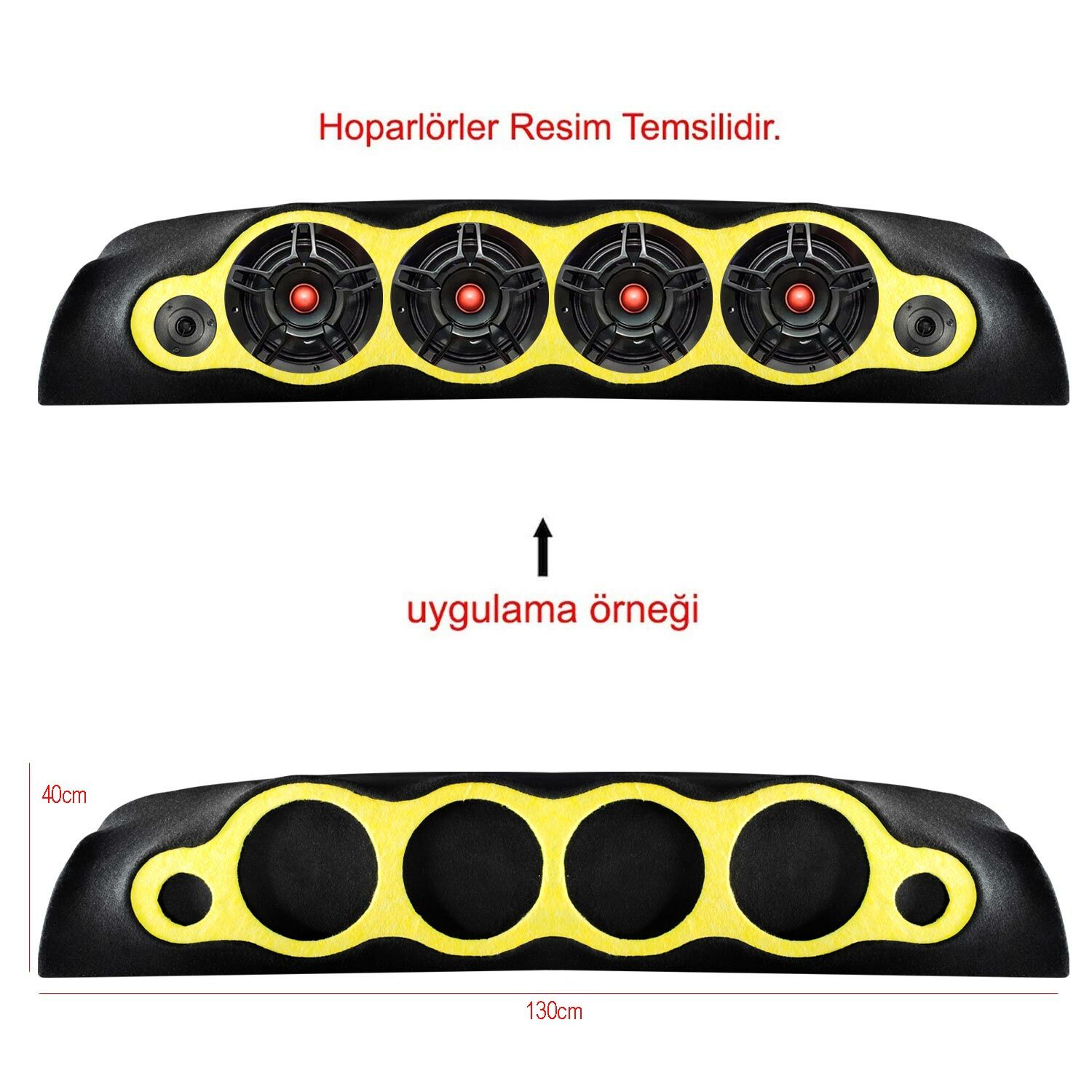 TOFAŞ DÖRTLÜ CADDE TİP 20CM HALKALI 8CM TWEETER YUVALI PANDİZOT AZN