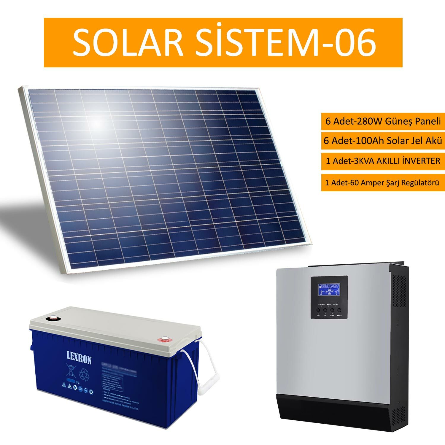 GÜNEŞ ENERJİ PANELİ SOLAR PAKET 06