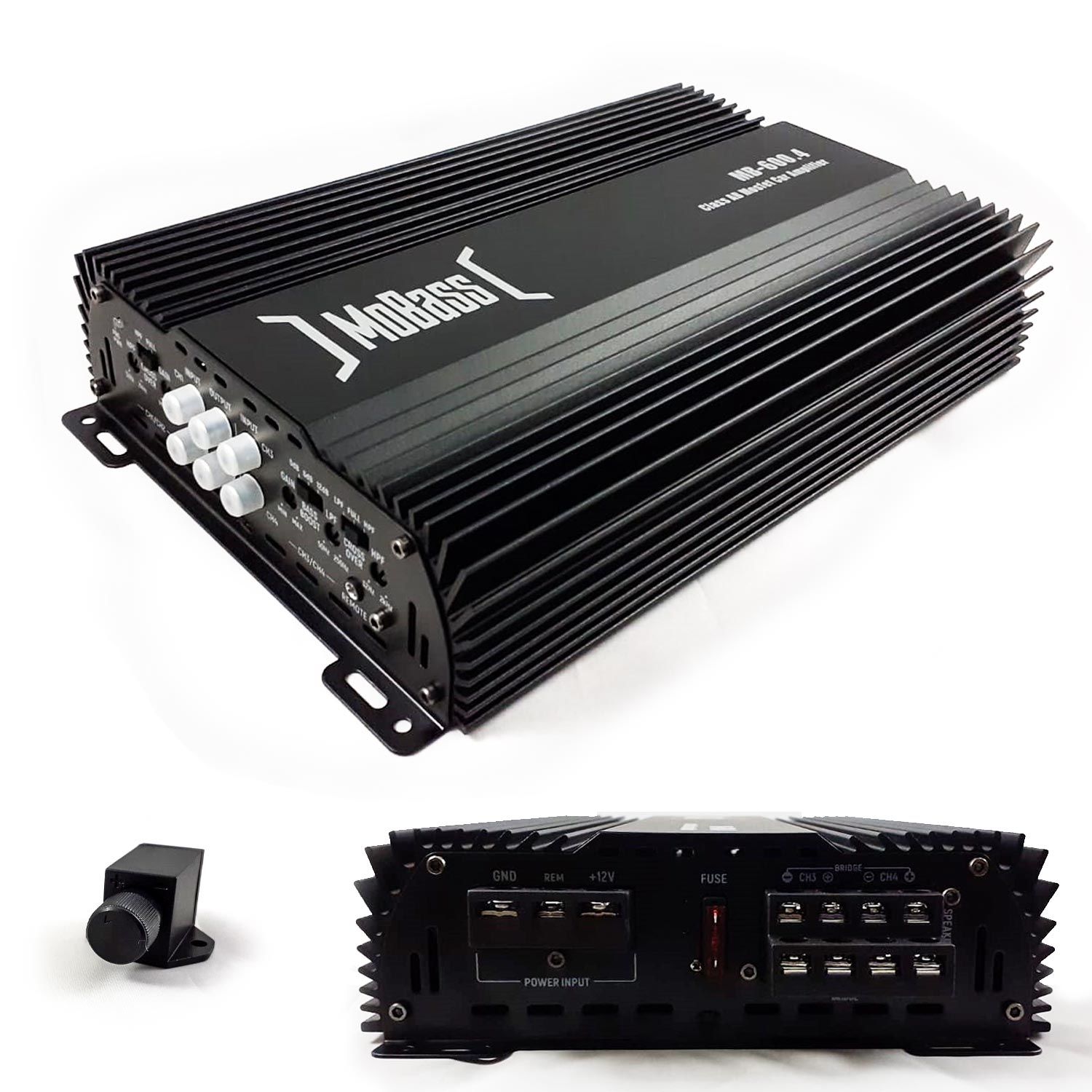 OTO ANFİ 2400W 4 KANAL BASS KONTROL MOBASS MB-600.4