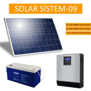 GÜNEŞ ENERJİ PANELİ SOLAR PAKET 09