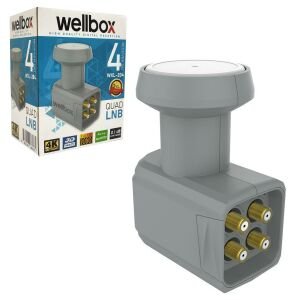 LNB DÖRTLÜ (QUAD) GOLD 0.1DB 3D 4K WELLBOX WXL-104/204