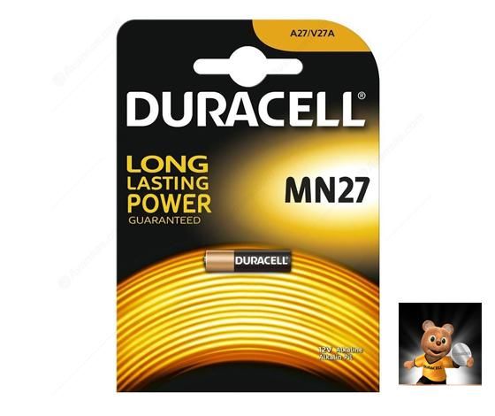 PİL 27A 12V ALKALIN (1 ADET) DURACELL MN27