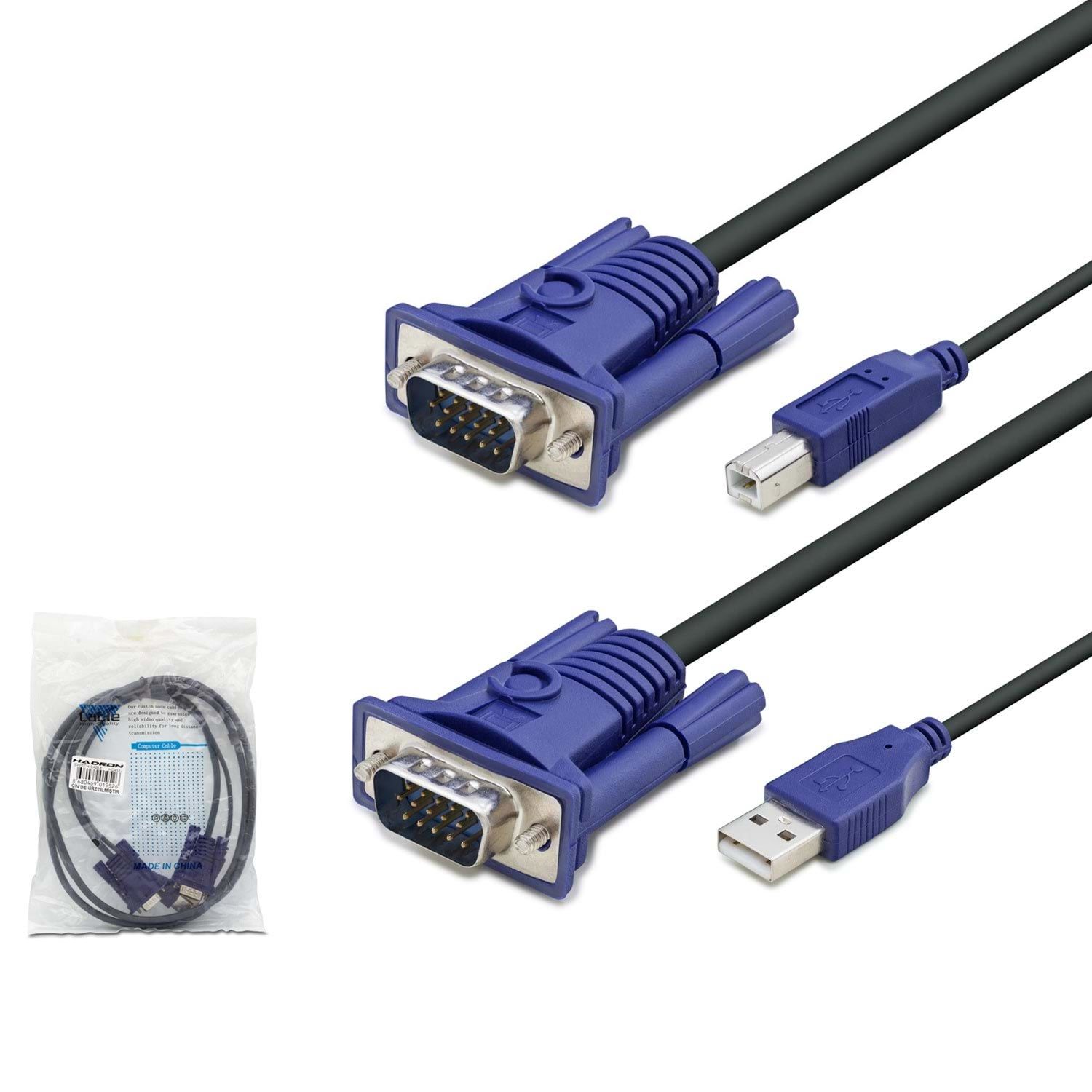 SWITCH KABLO (VGA TO VGA USB TO PRINTER) HADRON HD-4537