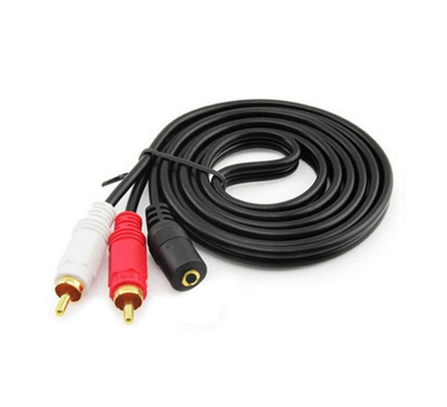 KABLO 2RCA ERKEK TO 3.5MM DİŞİ 1.5MT POLAXTOR