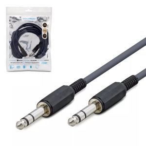 GİTAR KABLOSU STEREO 6.3MM ERKEK ERKEK 1.5MT HADRON HDX-1033