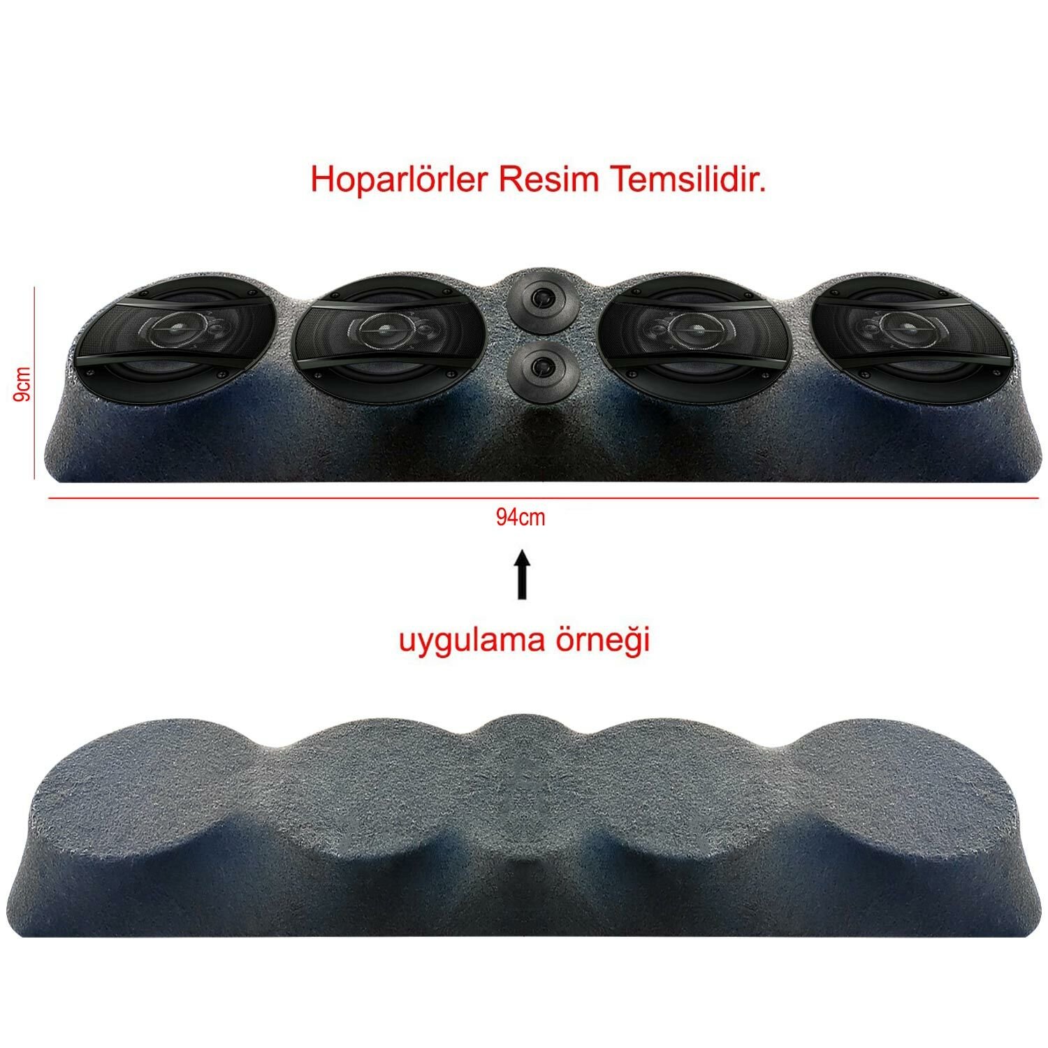 BOŞ KABİN 16CM HOPARLÖR 8CM TWEETER YUVALI DÖRTLÜ SET