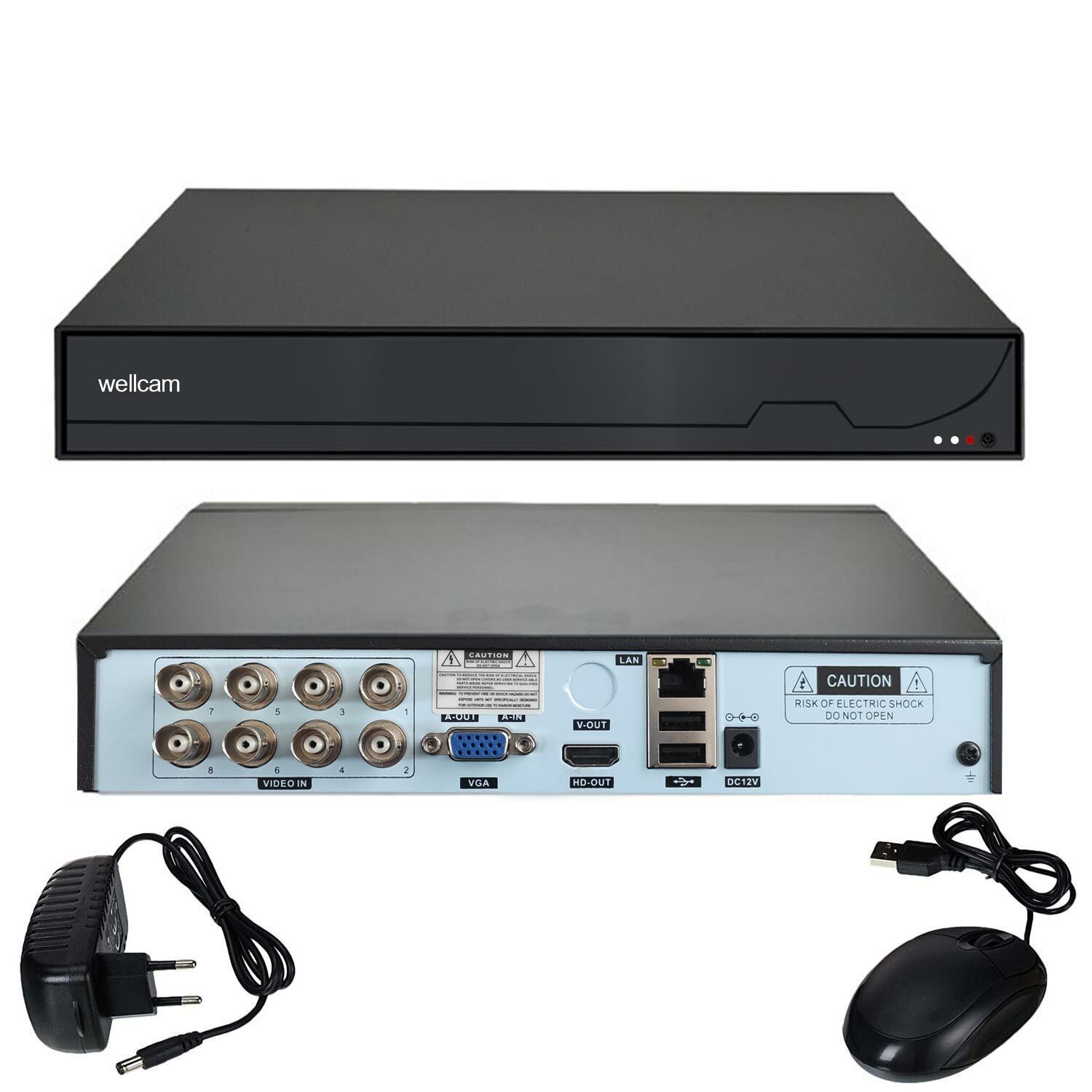 WELLCAM WM-208N1H00 Ahd Dvr Kayıt Cihazı 8 Kanal 5mp