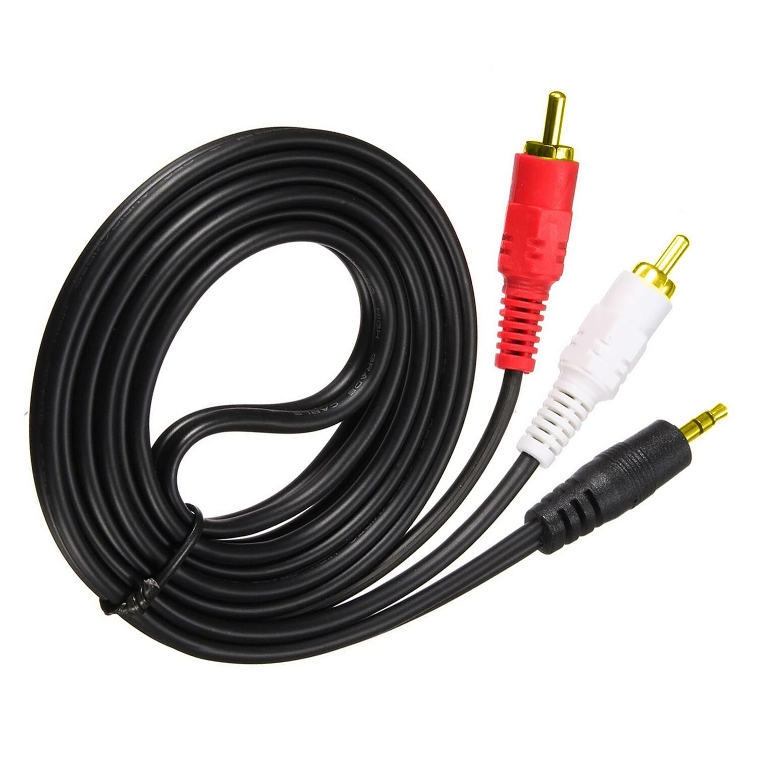 KABLO 2RCA AUX 3.5MM STEREO 3MT GOLD HADRON HDX-1031 NARİTA NRT-1085