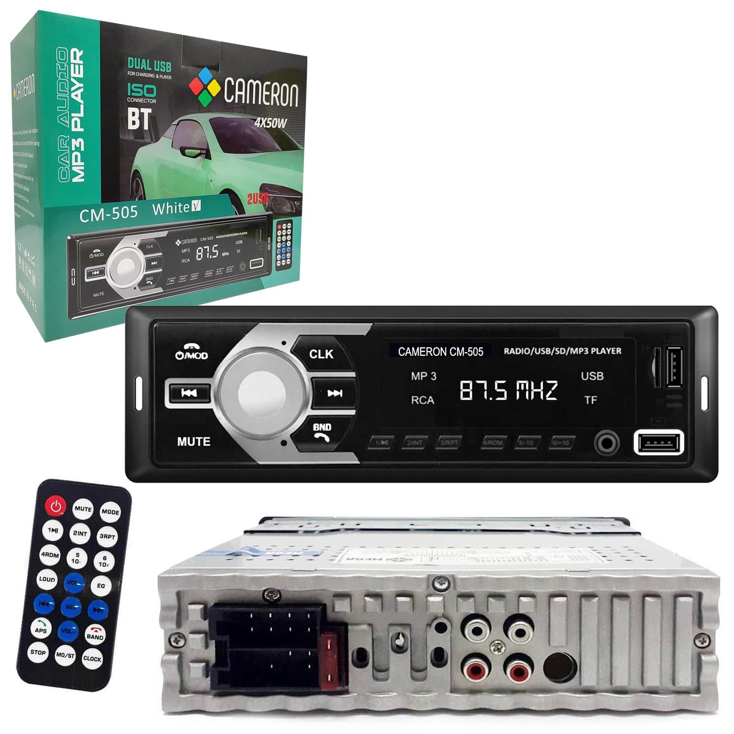 OTO TEYP 4X50W 2XUSB ŞARJLI BT/SD/FM/AUX CAMERON CM-505