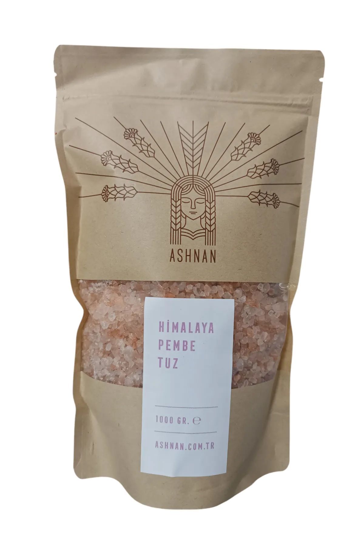 Ashnan Himalaya Tuz 1000 gr ( Granül Pembe Tuz )