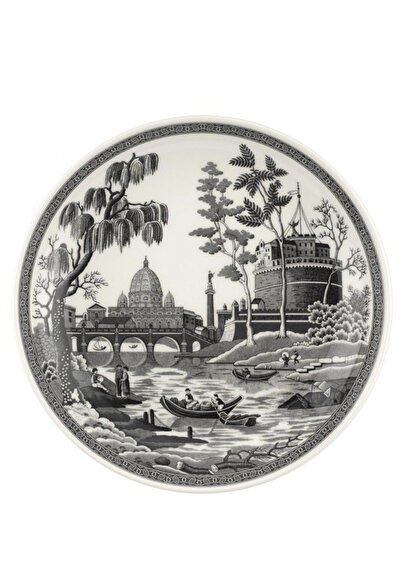 Spode Heritage Siyah Desenli Porselen Çorba Tabağı