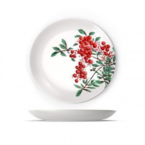 Red Berry Collection Çukur Yemek Tabak