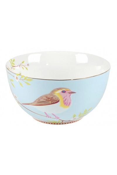 Pip Kuş Desenli Mavi Kase 15 Cm.