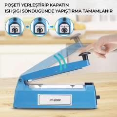 20 Cm Poşet Ağzı Yapıştırma Makinesi