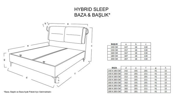 Hybrid Sleep Baza - Gri