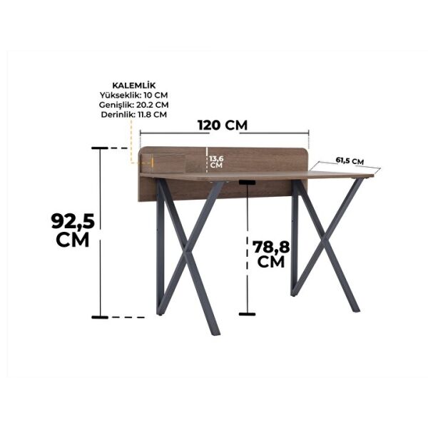 Maya Çalışma Masası - Ceviz