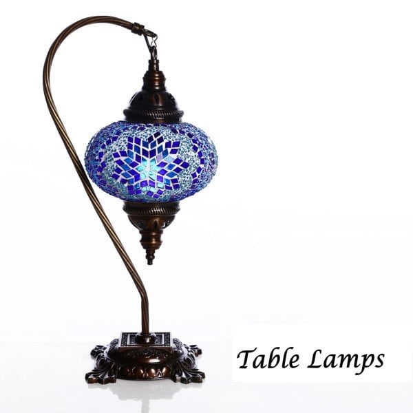 Mosaic Swanneck Style Desk Lamp SN-30414