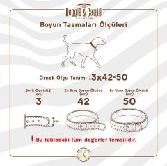 Doggie Eğitim Serisi Yağlı Gerçek Deriden El Yapımı Boğma Ayarlı Eğitim Köpek Tasması