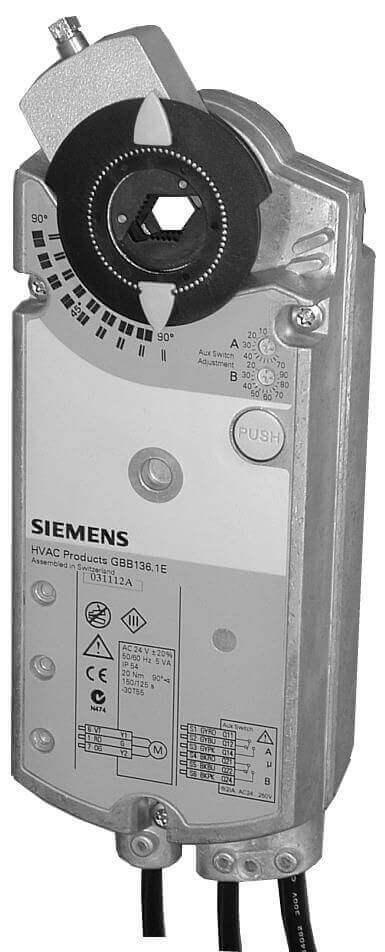 Siemens Döner Hava Damper Aktüatör GBB131.1E