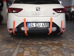 Seat Leon Fr Difüzör Çıkıssız 13-16 Model Uyumlu Piano Black,Parlak Siyah