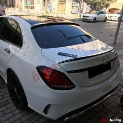 Mercedes W205 C63 Spoyler İnce Model, ABS Plastik Parlak Siyah