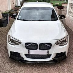 BMW F20 Lip + Flap Piano Black İthal ABS Plastik 2011 2014 Makyajsız Kasa Uyumlu 4 Parça Piano Black