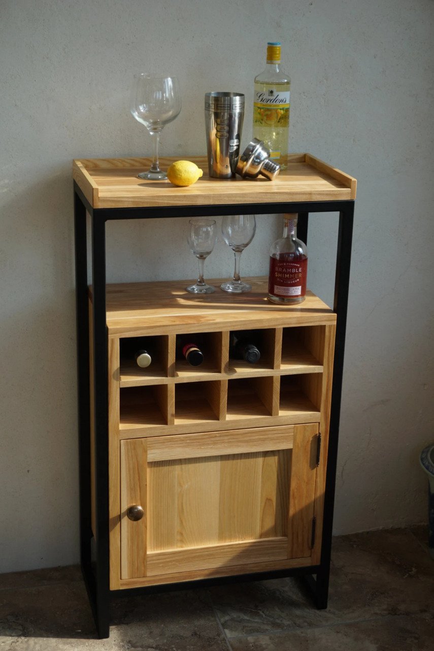 Alkol Standı, Şaraplık, Demir Ayaklı Şarap Standı