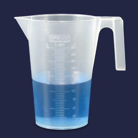 İSOLAB | Kulplu Beherler-Polipropilen-KABARTMA BASKILI   3000 ml