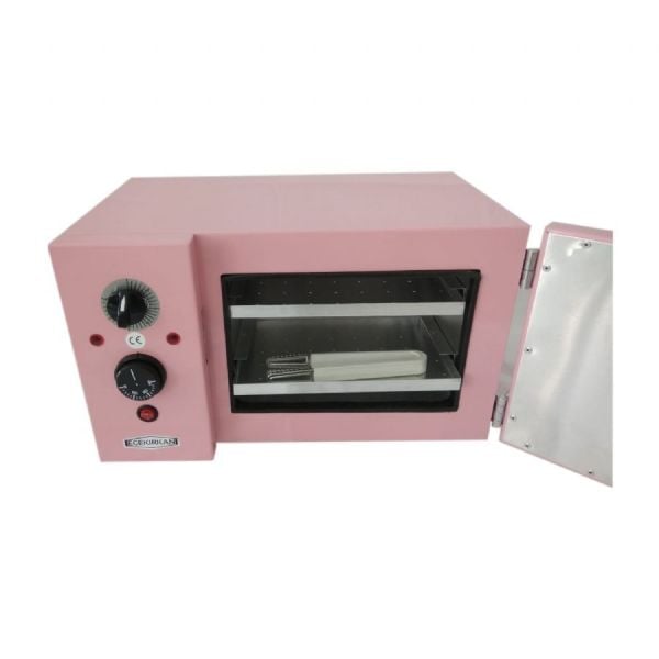 Egekırkan 10 LT Kuru Hava Isıtmalı Sterilize Makinesi Sterilizatör Cihazı Pembe Renk Özel Seri